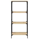  Bokhylle 4 etasjer sonoma eik 59x35x132 cm konstruert tre 8721012194007