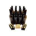 Kegland 12 stk vinflasker 750ml pakke Inkludert kork label og hette