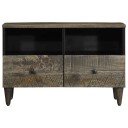  TV benk lysegrå 70x33,5x46 cm heltre mango