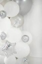Ballonger Mørk Sølv Glossy Pk/50 12cm 
