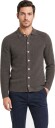 Gran Sasso Overshirt rib wool cashmere 56 brun herre