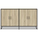  Skjenk sonoma eik 134x35x76 cm konstruert tre 8721102923227