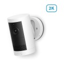 Ring Outdoor Cam Plus Batteridrevet Overvåkningskamera Hvit 2K
