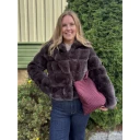 Notyz Dame Jakker Brun 3XL,