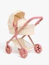 Cloudberry Castle 2-I-1 Dukkevogn Small, Rosa