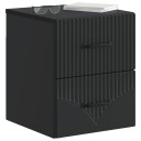  Vegghengt Nattbord Svart 34,5 x 33 x 40 cm Konstruert tre