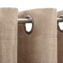 vidaXL Lystette gardiner maljer og lin-design 2 stk beige 140x245 cm