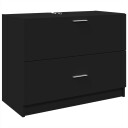  Servantskap svart 78x37x59 cm konstruert tre 8721102815386