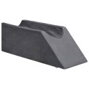 vidaXL Leggpute 68 x 25 x 21,5 cm Fast PU Skum Grå