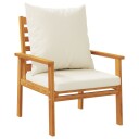  Hagesofastoler med pute 2 stk heltre akasie 366375