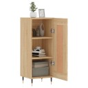 vidaXL Skjenk sonoma eik 34,5x34x90 cm konstruert tre