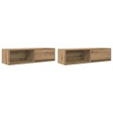 TV benker 2 stk artisan eik 100x31x25,5 cm konstruert tre