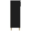 vidaXL Skoskap svart 40x36x105 cm konstruert tre