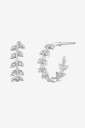 SNÖ of Sweden Minna Small Ring Branch Ear S/Clear   Onesize   Silver   ONE SIZE