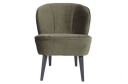 Woood - Sara Loungestol Varm Grønn velur Unoliving 1610456-01-0 1610490-03-0