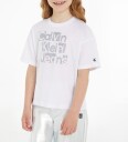 Calvin Klein T skjorte   Metallic CKJ Boxy   Bight White   Calvin Klein   12 år 152   T skjorte   Hvit