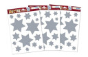 HERMA Set window pictures christmas stars silver