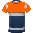 Fristads T-Shirt 7518 Thv Klass 1 Varselorange/marinblå Xs