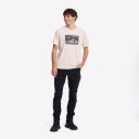 Revolutionrace Herre Overdeler T skjorter Easy Graphic T shirt Herre Oatmeal M