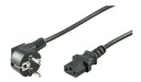 Pro Power cable C13 1x90° - Black - 2.5m