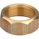 1,1/2" x 42,4 mm mutter i rødgods