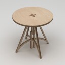 Nurena Spisebord 75 cm - Naturlig tre