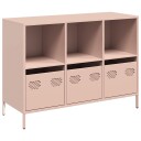  Skjenk rosa 101,5x39x73,5 cm kaldvalset stål 8721102931222