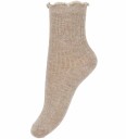 Minymo Socks W. Lettuce Hem (2-Pack) Beige 23\26