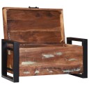  Lagringskasser Brun 60 x 30 x 30 cm Massivt gjenvunnet tre