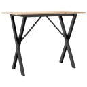  Salongbord X-ramme 100x50x75 cm heltre furu og støpejern 3282697