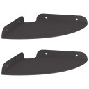 vidaXL Flytende hylle med hylle med lagring 2 pcs Svart 18 x 18 x 2 cm