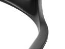 Vipp 452 Svingstol med Hjul Pudderlakkert Aluminium / Sort Skinn