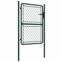 vidaXL Hageport stål 100x125 cm grønn
