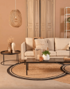 Trend Collection Northland Sofabord Svart M Ø70 x H40 cm