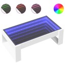  Salongbord med Infinity LED hvit 90x53x30 cm 847637