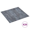  Selvheftende Gulvplanker 30,5 x 30,5 cm 20 pcs PVC Grå marmor