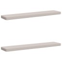 vidaXL 2 delt benkpute VUGHT 2 pcs 100% Polyester Hvit 150 x 30 x 5 cm