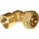 5 stk Pex vinkel med muffe 28 mm x 1" 28 mm x 1 inch