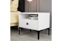 Ameias Nattbord 56x40 cm Hvit - Hanah Home