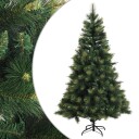 vidaXL Kunstig sammensatt juletre 240 cm PVC og metall Grønn