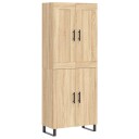  Highboard sonoma eik 69,5x34x180 cm konstruert tre