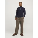 Jack & Jones Genser jprBlamilano Stitch Knit Half Zip S Blå
