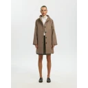Selected Slwzia Vinni Wool Blend Coat Noos   Brown   40