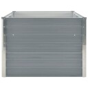 vidaXL Forhøyet hagebed 160x80x45 cm galvanisert stål grå