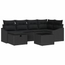 vidaXL Sofa sett 7 stk. polyrotting