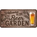 Barskilt Welcome to the beer garden 10x20 cm