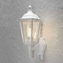 Konstsmide Firenze Utendørs Vegglampe w/Sensor Hvit