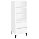 vidaXL Highboard hvit 40x36x110 cm konstruert tre