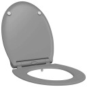  Rask Frigjøring Toalettsete Grå 45.5 X 37.5 3.8 Cm Duroplast