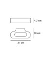 Artemide - Talo LED 21 Vegglampe Polert Krom